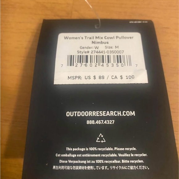 Outdoor Research Blue Pullover - Picture 4 of 5